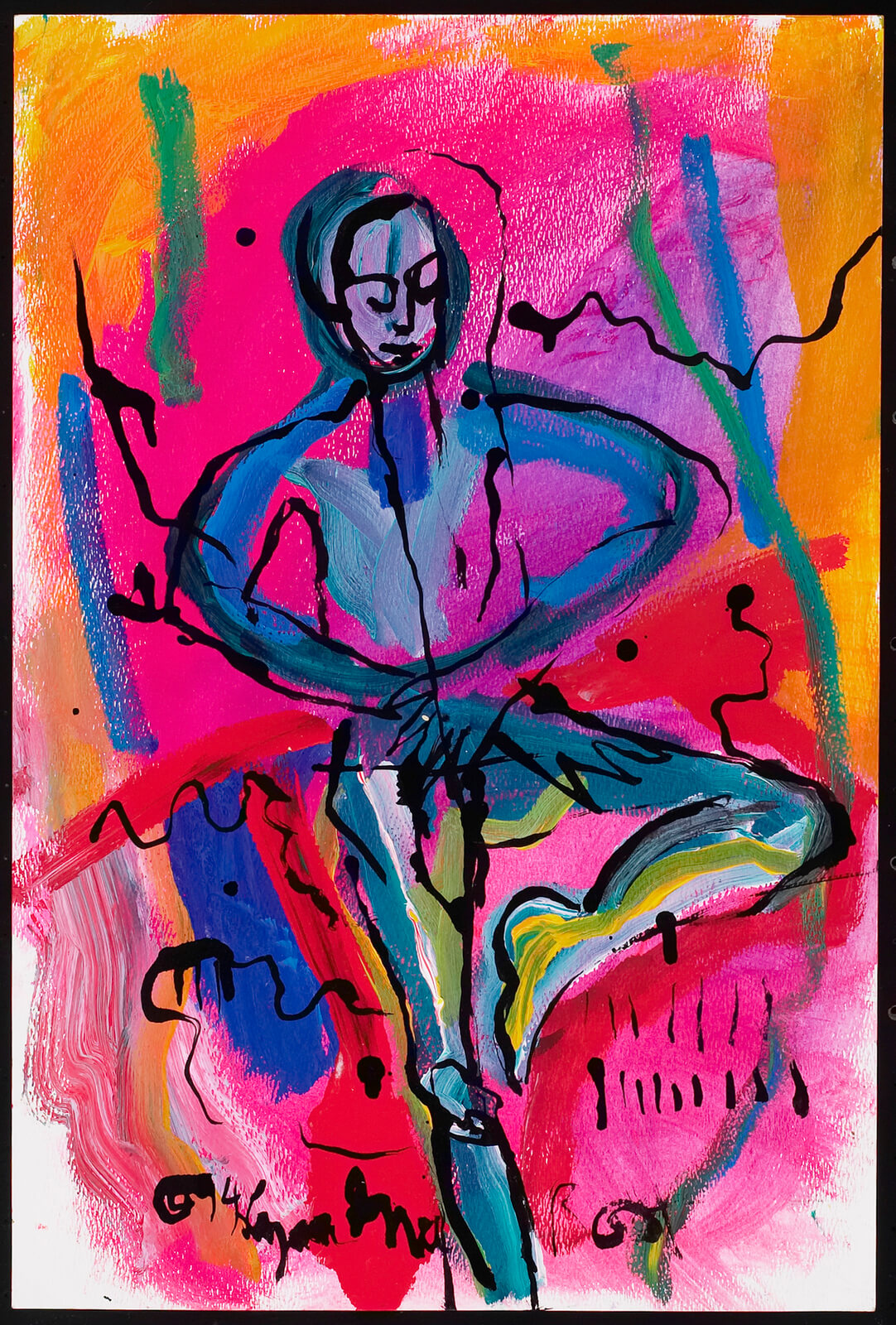 Lynn Green Root (1954-2001), Untitled, 1994. acrylic on paper. 18 x 12 in. Collection of the Mississippi Museum of Art, Jackson. Museum Purchase, with funds from Joshua Green. 2003.095