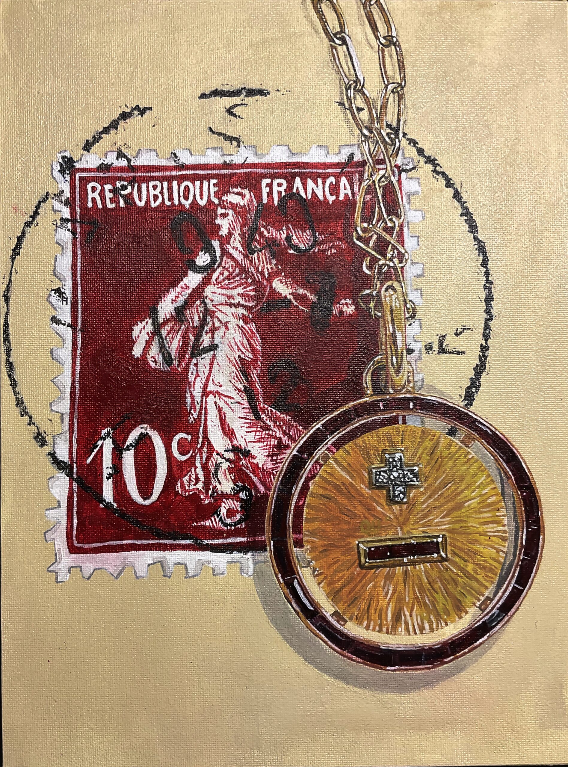 Hartley Craddock, Memories of Granma, Painting, Grade 10, Jackson Preparatory School, Gold Key