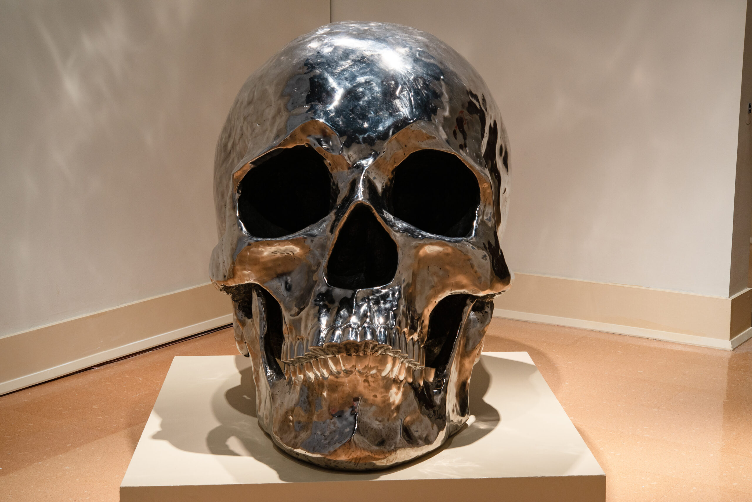 Jason Kimes (born 1978), Vici, 2025; Installation view; Stainless steel