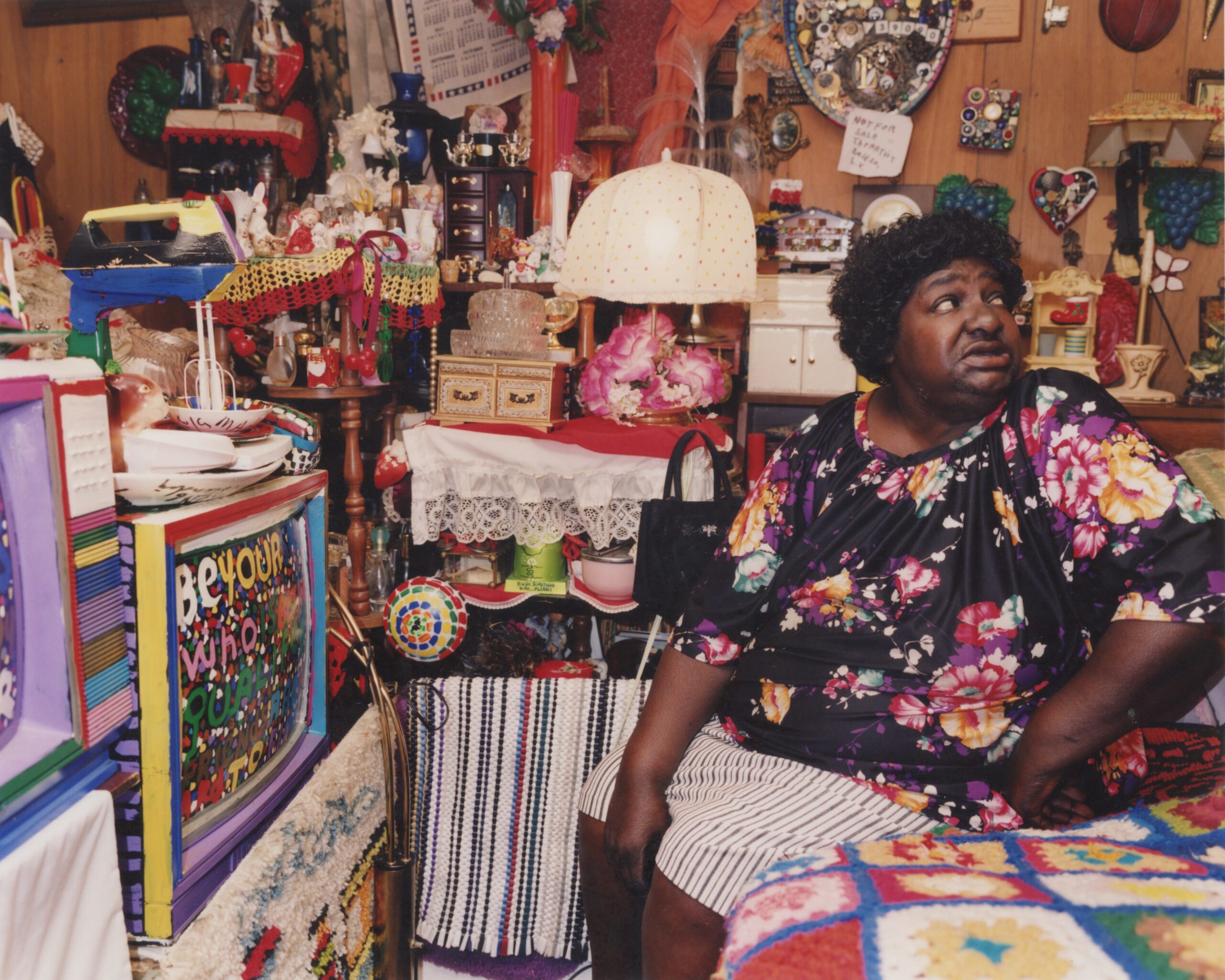L.V. Hull on her bed in her Kosciusko, Mississippi, home in 2003. Photo: Bruce West 